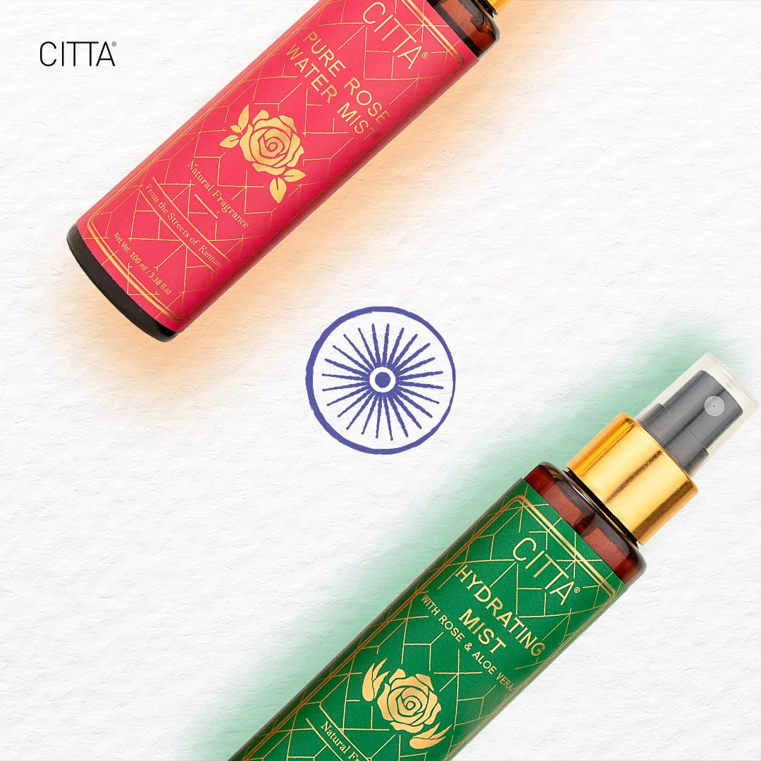 CITTA rose and hydrating mist product social creative