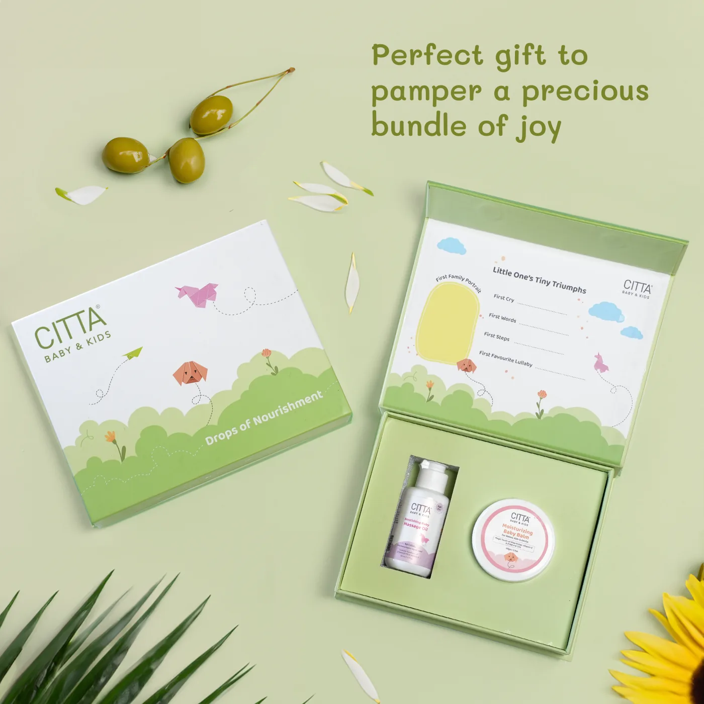 CITTA Drops of Nourishment gift set styled marketplace image